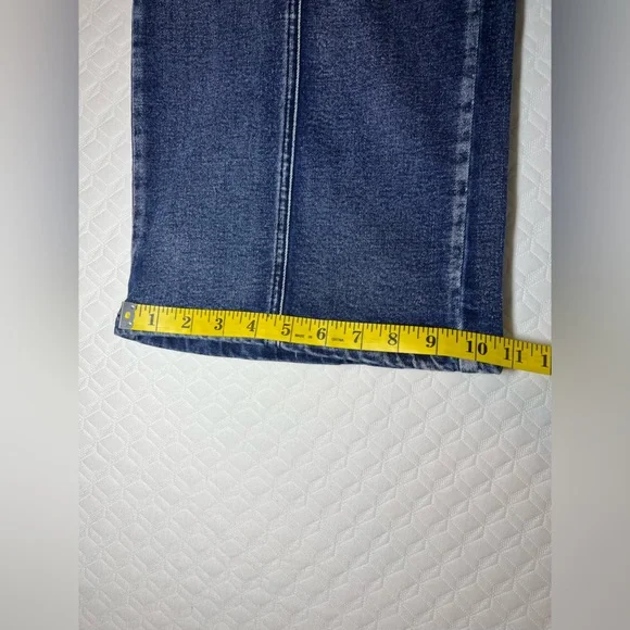 Fashion Nova Dark Blue Flare Jeans - Picture 5 of 8